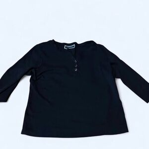 Karen Scott Kids Black Long Sleeve Tee